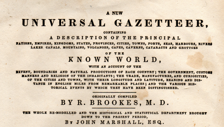 Brookes Gazetteer
